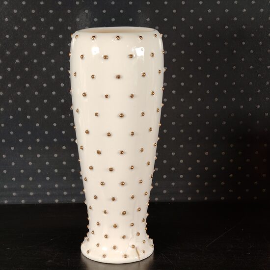 Vāze ar zelta pumpiņām 23 cm