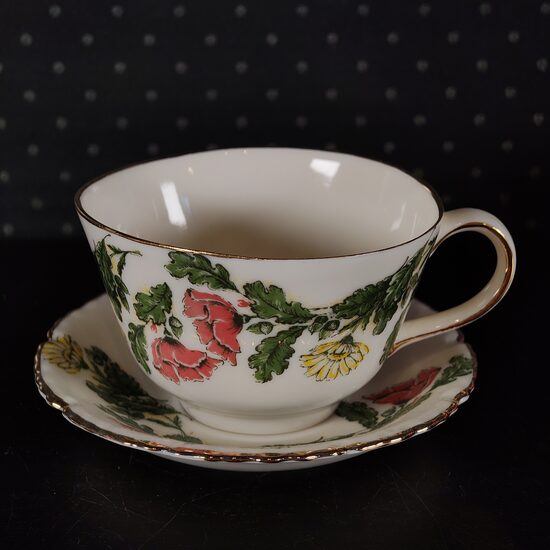 Tasīte 180 ml ar ozollapām un magonēm