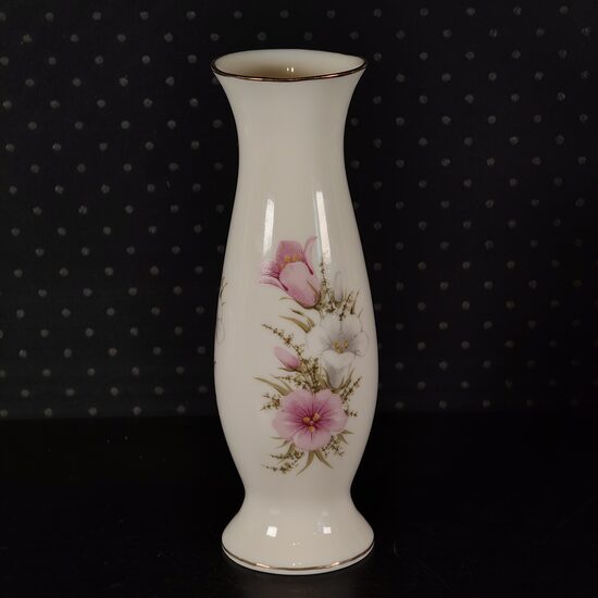 Vāzīte 19 cm ar rozā zvaniņiem