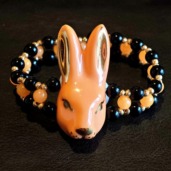 Rokassprādze Zaķis oranžs 