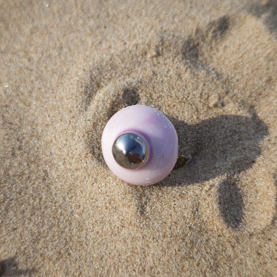 Rozā gredzens ar platīna vidiņu