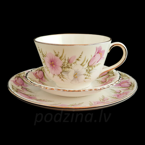 Cup with pink flowers, 150ml
