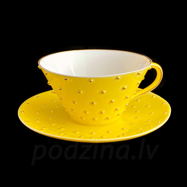 Dzeltena tējas tase, 250ml