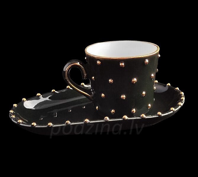 Espresso kafijas tase melna